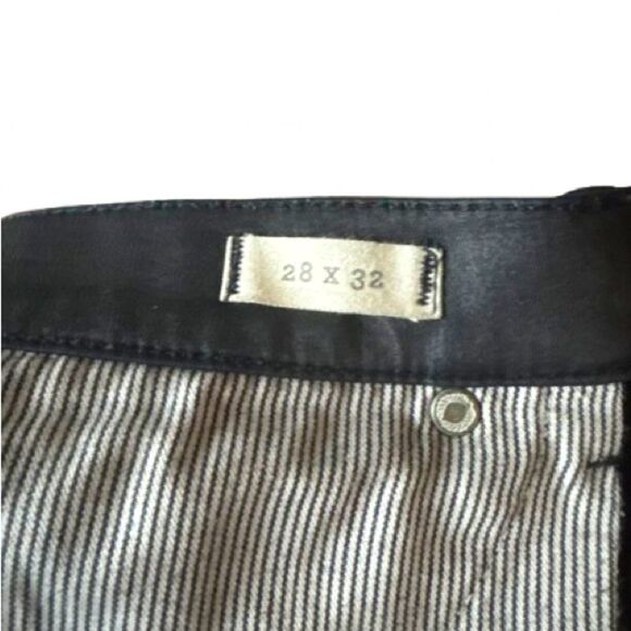 Madewell Skinny Skinny Wax Coated Black Pants Jeans Size 28 Womens - Picture 5 of 7